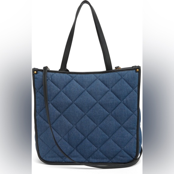 Steve Madden Bclair Quilted Denim Tote Bag Set - Picture 3 of 16